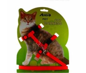 EUROCAT KEDİ GÖĞÜS TASMASI DÜZ KIRIMIZI