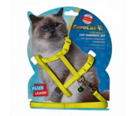Eurocat Kedi Göğüs Tasması Düz Sarı