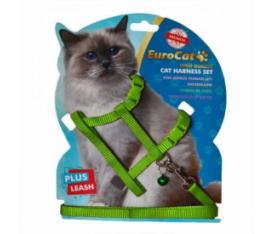 EUROCAT KEDİ GÖĞÜS TASMASI DÜZ YEŞİL