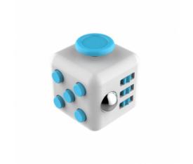 Stres Küpü Mavi Beyaz - Fidget Cube Blue White